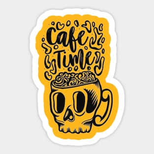 cafe time Sticker